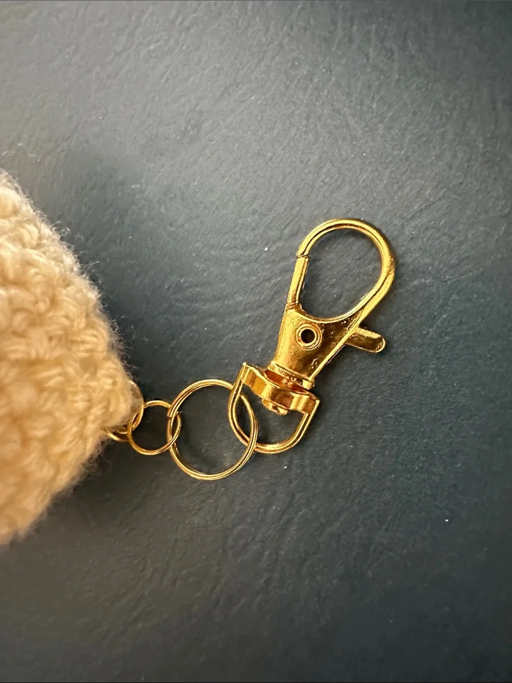 Handmade Crochet Chick Keychain
